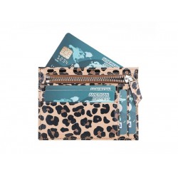 Zip Deri Fermuarlı Kartlık ZPCH LEO-NE Leopar
