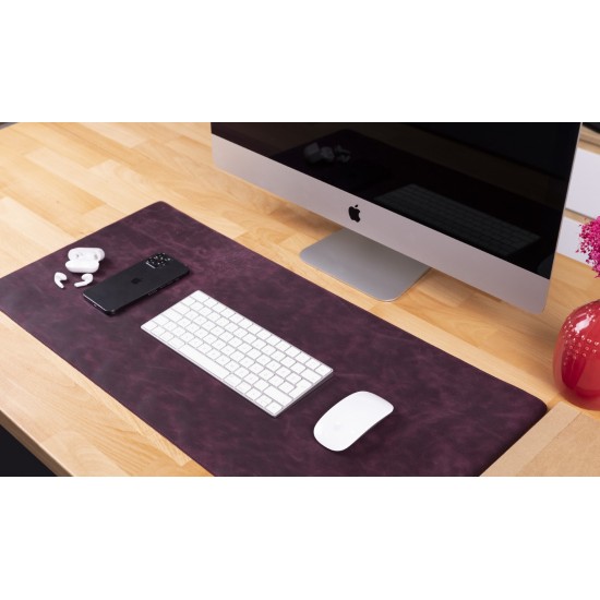 Deri Masa Matı 80*37cm TN6 Mor