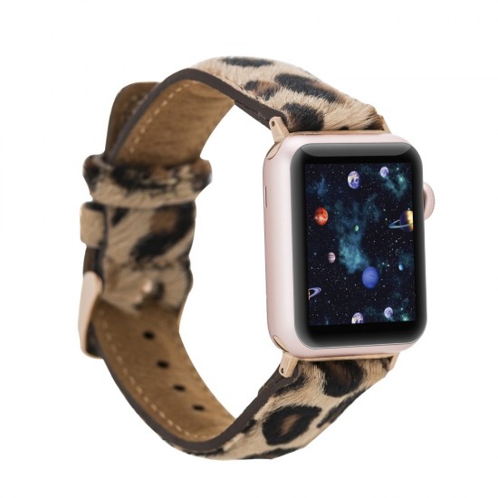 Apple Watch Uyumlu Deri Kordon 42-44-45mm LEO1N Apple Watch Uyumlu Deri Kordon 42-44-45mm LEO1N