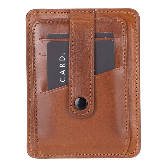 Hakiki Deri, El Yapımı Kartlık BLWL20 RST2 Gölgeli Taba