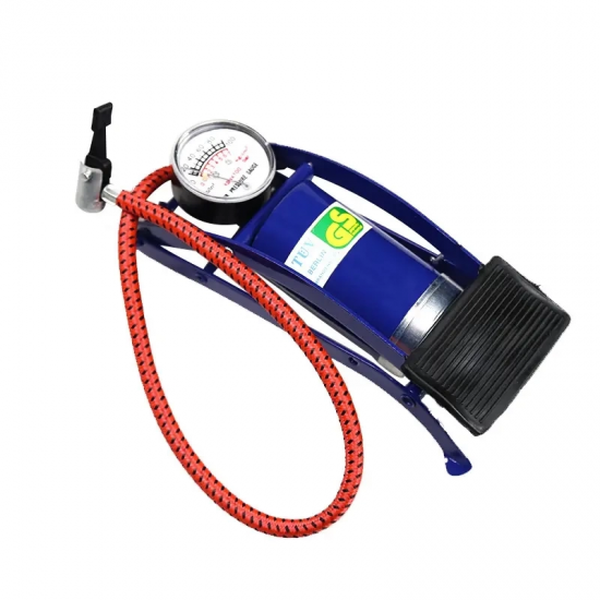 İnce Piston Araç Lastik Şişirme Göstergeli Ayak Pompası İnce Piston Araç Lastik Şişirme Göstergeli Ayak Pompası