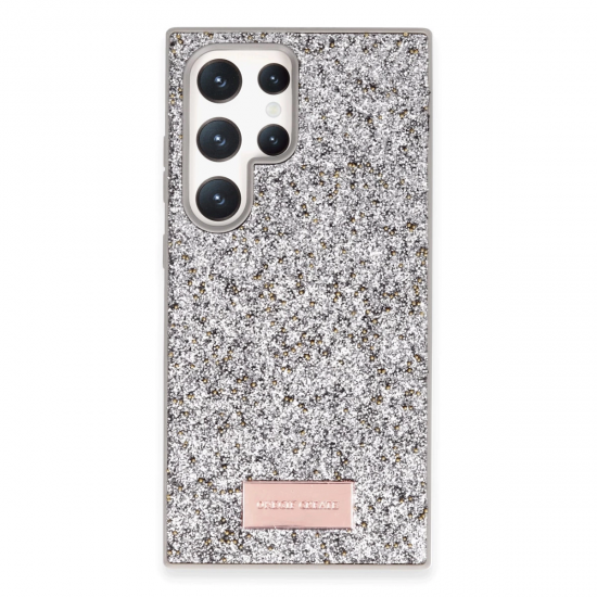 Onegif Samsung Galaxy S23 Ultra Bright Simli Kapak - Gümüş