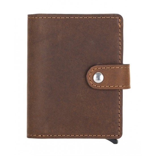 Palermo Deri Cüzdan Kartlık Mekanizmalı G2 Kahve