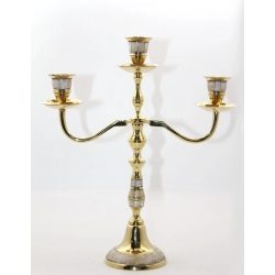 Pirinç Sedefli 3lü Şamdan 19124