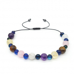 Doğal Taş Ve Safir Kehribarlı Bileklik Doğal Taş Ve Safir Kehribarlı Bileklik