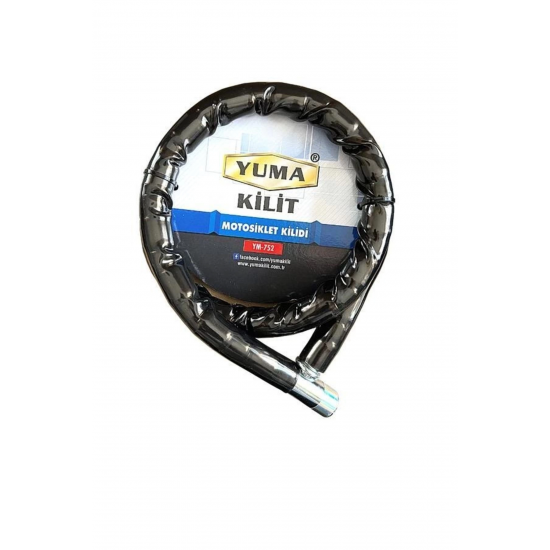 Yuma Ym-752 Motorsiklet Kilidi Anahtarlı Körüklü Siyah ( Boy : 120cm-çap : 22mm ) Yuma Ym-752 Motorsiklet Kilidi Anahtarlı Körüklü Siyah ( Boy : 120cm-çap : 22mm )